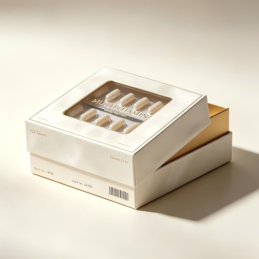 Custom Luxury Multivitamin Rigid Box