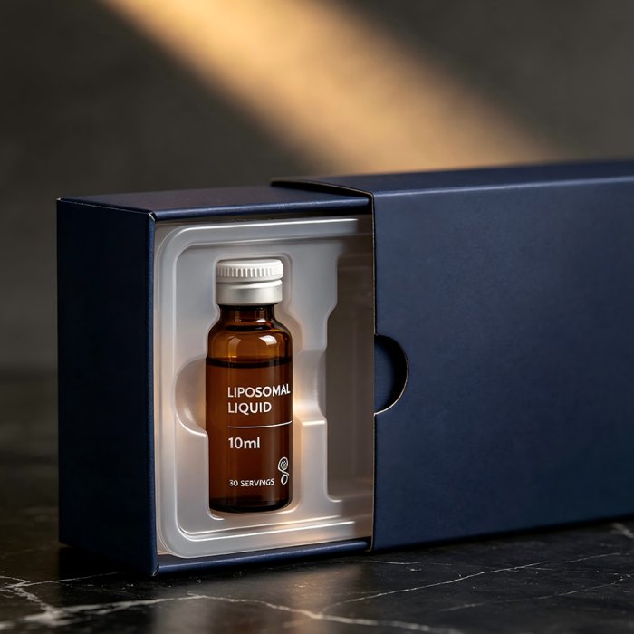 light-blue-hinged-rigid-box-hyaluronic-oral-drink-custom-glass-packaging