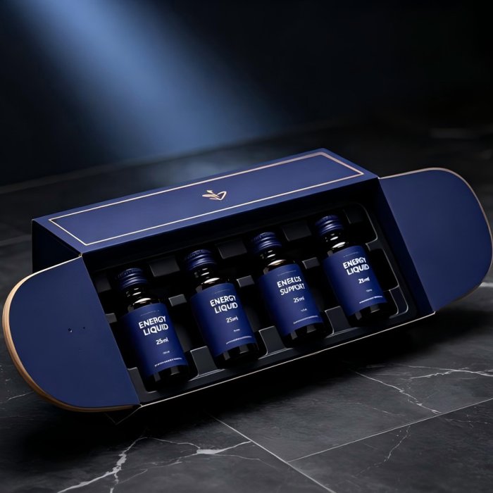 navy-side-flip-rigid-box-four-oral-liquid-bottles-wholesale-packaging