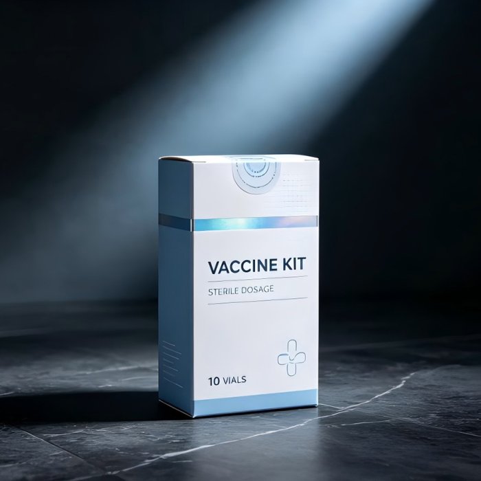 light-blue-vaccine-kit-carton-sterile-glass-vial-custom-packaging