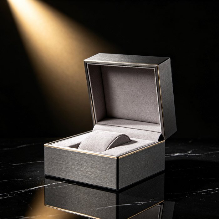 brushed-grey-square-watch-rigid-box
