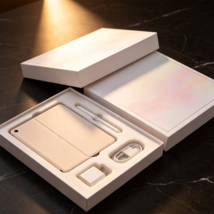custom-cream-magnetic-rigid-box-tablet-pen-kit-packaging