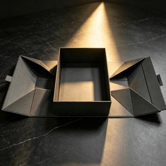 burgundy-foldable-magnetic-collapsible-gift-box