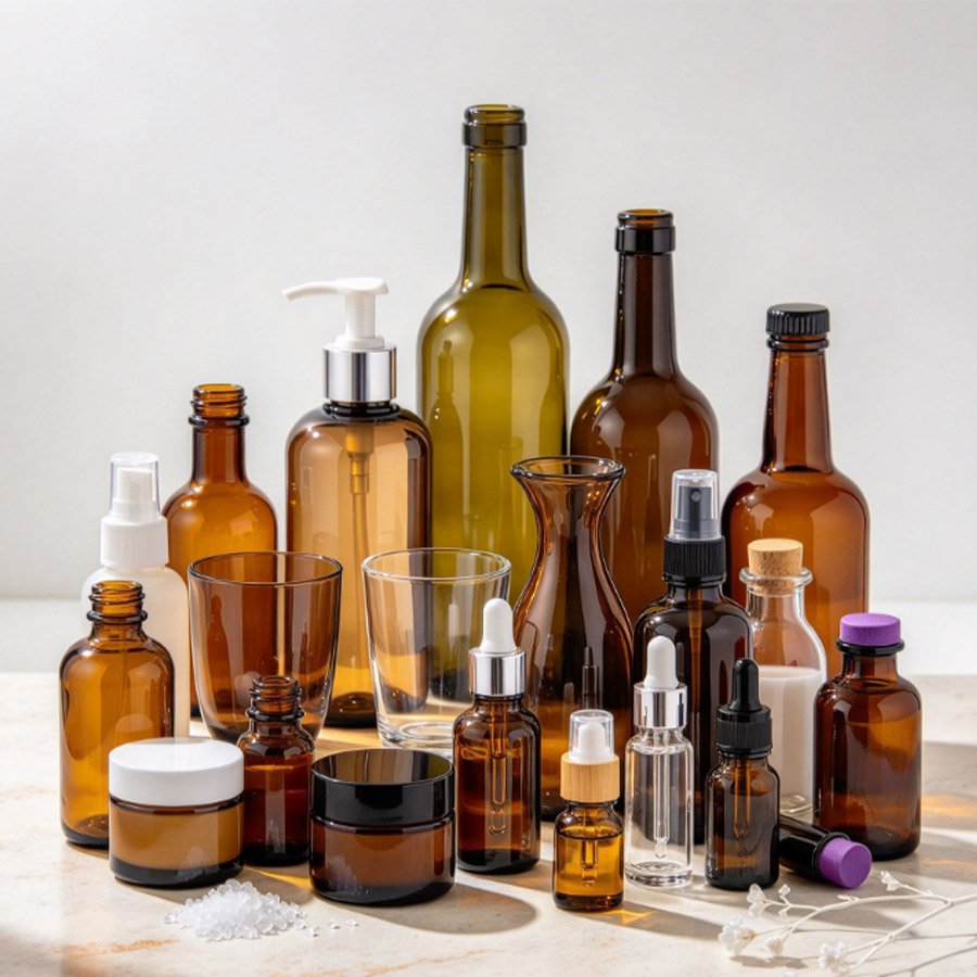 Amber  Brown Glass (Best UV Protection)